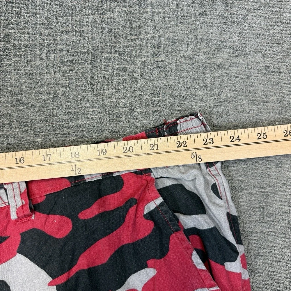 King‎ Size Cargo Shorts Mens 48 Big Red Camo Military Utility Elastic Waist